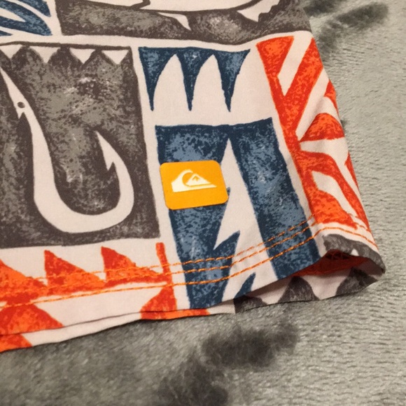 Quiksilver Waterman Collection Multicolored Fish Swim Trunks - Picture 3 of 9